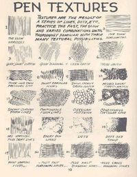 Pen Textures Drawing Reference Guide