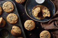 White whole flour adds a nutty sweetness to these luscious chocolate chip muffins.