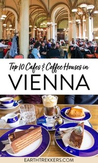 Best cafes in Vienna, Austria. Top 10 cafes, coffee houses, and patisseries to try in Vienna. Includes Demel, Sacher Cafe, Cafe Central, Aida, Oberlaa, Cafe Landtmann and more.