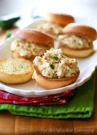 Jalapeno Popper Chicken Sliders | The Girl Who Ate Everything