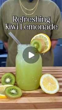 Todd Jones II on Instagram: "🥝🍋 Sip into Spring with this Zesty Kiwi Lemonade Recipe! 🌞🍹 #RefreshingSips #KiwiLemonade #SummerDrinks"