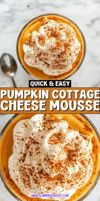 Celebrate fall with a creamy pumpkin mousse made with nutritious cottage cheese. It’s a deliciously light dessert that captures the essence of the season while being low carb and high protein. Check out the recipe and save this pin for a seasonal treat that’s both healthy and satisfying!