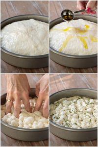 Easy Focaccia Bread Dimpling Process - thecafesucrefarine.com