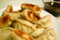 Homemade potstickers. You'll never buy them in that huge bag again.