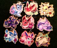 Pokemon Eevee Wooden Charms