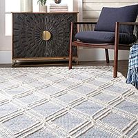 Amazon.com: nuLOOM Natti Contemporary Trellis Wool Area Rug, 5' x 8', Grey: Furniture & Decor