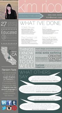 Custom Designed Graphic Resume by ANCHORandVINE on Etsy, $100.00