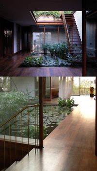 Indoor ponds & plantings