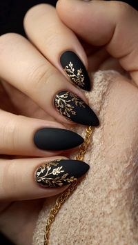 The theme is black everybody! 🖤    Follow for more~~  . . . . .  #nails #nailsofinstagram #nailart #naildesign #nailstagram #nailartideas #nailsoftheday #nailsnailsnails #nailaddict #naillove #nails2inspire