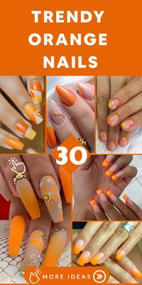 Experience the vibrancy and radiance of the sun with stylish orange nails that will add a pop to your look! Our skilled nail artists can craft a manicure incorporating various shades of orange, from lively citrus to rich pumpkin hues. Whether you lean towards a classic, chic orange or fancy exploring modern nail art like abstract motifs or negative space designs, your nails are bound to express elegance and flair. Come by our salon for a pampering session and get nails that will elevate your sty