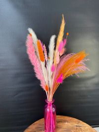 CANDY Orange Pink White Pastel Colours Dried Flowers - Etsy