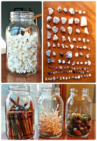 100th Day of School ideas -- Creative ways to count to 100 & fun things the kids can bring to their 100 day celebration to sort and explore!