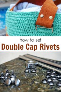 How to Set Double Cap Rivets in Leather