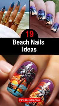 Elevate your summer look with these #BeachNails ideas! Featuring vibrant colors, fun patterns, and ocean-inspired designs, these nail art ideas will make your beach days even more stylish. Perfect for showing off your creativity and love for the seaside. #NailArt #SummerNails #BeachVibes #NailDesign