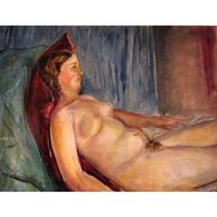 Nude of Woman if an original oil on wooden panel realized by Antonio Feltrinelli in 1930s. Very good conditions. Antonio Feltrinelli (Milan, 1887 – Gargnano, 1942) Antonio Feltrinelli was born in Milan on June 1, 1887 to Giovanni Feltrinelli, the nephew of Giacomo, who was the founder of the Feltrinelli partnership. Feltrinelli was not only a prominent figure in the Italian economic and financial field, but he was also a painter, who was characterized as a strong, impetuous hot colorist, and pre