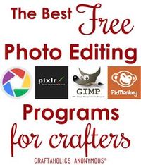 The Best Free Photo Editing Programs for Crafters