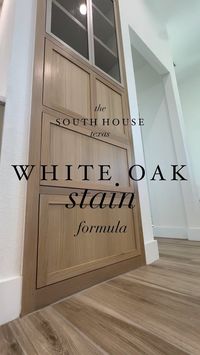 South House | The MOST requested question… the white oak stain formula! This question is asked so often because if you’ve ever played with white oak... | Instagram