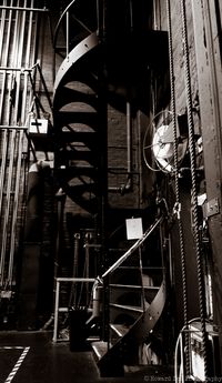 Staircase to the catwalk, stage left, Pabst Theater, Milwaukee, WI