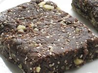 Raw Chocolate Chia Walnut Energy Bars If you received this via email, click here for the web version that has all the photos & links. The only food I really still miss on my Esselstyn-style diet is Larabars--those yummy fruit...