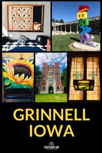 We found fifteen photo-worthy stops in Grinnell, Iowa. See the Sullivan jewel box bank, visit the campus of Grinnell College, and find murals downtown. Then stop in and see Hotel Grinnell, and check out some of the great dining venues in the city. The parks in Grinnell are beautiful, as well, plus the city offers unique shopping and lodging opportunities like at Hotel Grinnell. #Grinnell #JewelBoxBank #GrinnellCollege