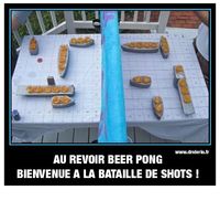 Beer pong façon bataille navale