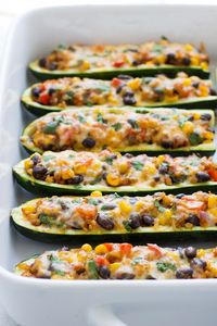 Mexican Zucchini Burrito Boats - Making Thyme for Health