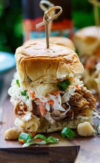 Hawaiian Pork Sliders with Tropical Slaw