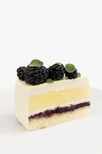 Blackberry, Saffron, and Honey Entremet Cake | IronWhisk