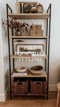 fall bookshelf styling with target & amazon decor favs 🍂 Comment A77 for links! Make sure you’re following to receive the DM. You can also find and shop this video on my LTK shop, linked in my profile! .⁣ .⁣ .⁣ .⁣ .⁣ #autumndecor #neutralhome #bookshelf #shelfie #neutraldecor #ltkhome #bookshelves #falldecor @shop.ltk @ltk.home https://liketk.it/4PHD2