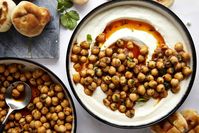 Marinated Chickpeas with Whipped Feta