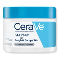 SA Cream -  CeraVe SA Cream for Rough & Bumpy Skin with salicylic acid, hyaluronic acid and ceramides gently exfoliates, hydrates dry skin and improves skin texture.    Benefits     Moisturize, exfoliate and soften rough and bumpy skin with just one body cream Gently smoothes the look and feel of skin texture Effectively hydrates dry skin Gentle body cream formula exfoliates the skin with salicylic acid and lactic acid Helps restore the protective skin barrier with three essential ceramides Help