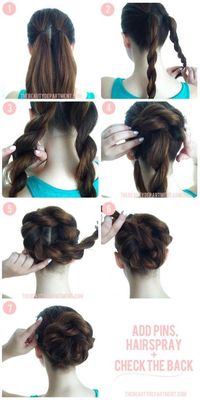 How-to up-do! Looks easy enough that even I can do it!