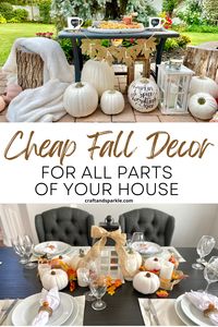 Decorating for fall can be simple and cheap. Here are some great DIY decor ideas for anywhere in your house.