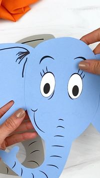 Difficulty: Easy     Get the free template here: https://www.simpleeverydaymom.com/horton-hears-a-who-handprint-craft/