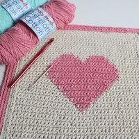 Crochet Heart Dishcloth Pattern