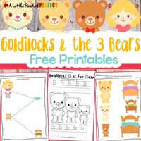 Goldilocks and the Three Bears Free Printables -