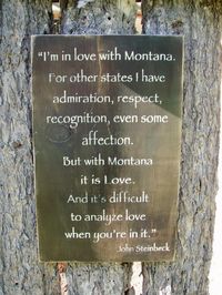 Steinbeck Quote Montana Sign