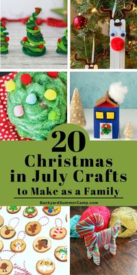 Celebrate a silly summer holiday with your family by doing a few Christmas in July crafts. These easy kids' activities use everyday items.