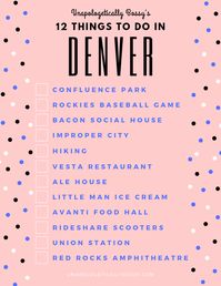 Are you planning a trip to Denver and looking for things to do?  Here are 12 things that you should add to your Denver bucket list for a weekend trip or an extended stay!