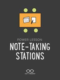 To take quality notes, students need to be taught how. This fantastic station-rotation lesson gets the job done, and it can be used with all kinds of other content as well. #CultofPedagogy