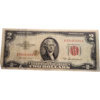 I keep one of these in my wallet for good luck. A friend have it to me to carry forever. (US Currency Two Dollar Bill Red Seal Series 1953.) ~ETS #currency