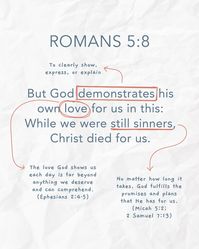 What a gift it is to be fully known and fully loved by a perfect heavenly Father!   The unconditional love poured out on the Cross didn’t only change our lives on that day, but continues to change us each day. Even with all of the brokenness and baggage we carry, God loves us more than we can imagine. So much so that He sent His only Son to pay the ultimate price. It is His love that makes us whole, and it is His love that makes us His.