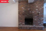 10 Brick Fireplace Before and After Transformations (with Home Makeover Photos) | Apartment Therapy