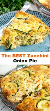 Elevate your brunch game with our Zucchini Onion Pie Recipe, where tender zucchini and savory onions are baked into a golden, cheesy crust for a delicious and flavorful dish. For a wide array of savory pie recipes and culinary inspiration, follow us and take your brunches to the next level!