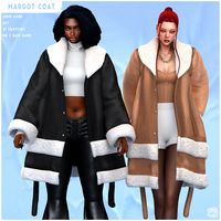 Margot cozy coat for sims4 game by Bluerosesims #ts4