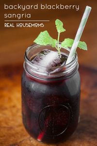 If you're looking for a fun and easy-to-make cocktail this summer for serving just one or a crowd, everyone will love this Backyard Blackberry Sangria!