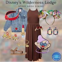 Planning your dinner at Disney's Wilderness Lodge? We've planned a magical look that will even impress the Evil Queen. Want more looks? Head to our site to see what we can plan for you!

#DisneyVacation #DisneyOutfitPlanning #OnceUponAWardrobe #DVCMember #DisneyDining #StoryBookDining #WildernessLodge