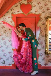 A Pink Wedding Dress for this Maximalist Wedding at Madonna Inn