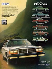 1981 Ford LTD Crown Victoria range