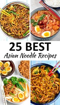 This collection of easy Asian Noodles Recipes includes plenty of soups and stir frys from all across the continent.